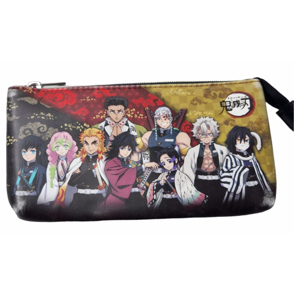 Motion Anime Demon Slayer Kimetsu no Yaiba School Compartment Pencil Case Wallet - Picture 1 of 6